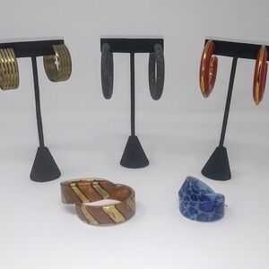 5 Pair of Vintage Hoop Earrings